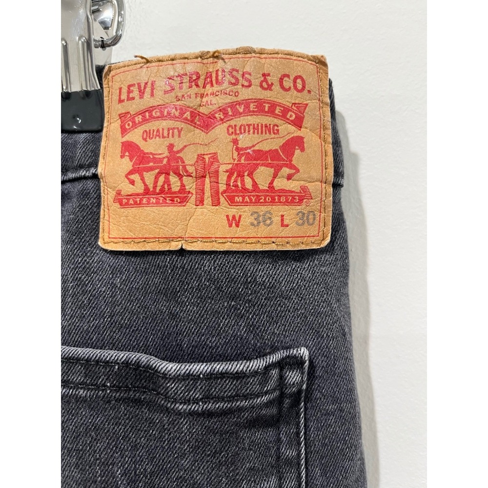 Levi's Men's Carpenter Jeans Black Denim W35 L28 Workwear Style Pants Casual - Picture 3 of 7